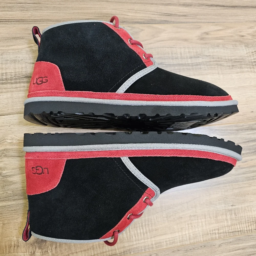 UGG Neumel boots, black/red/gray, size US 11 - Picture 7 of 7